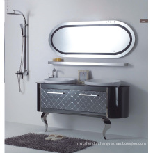 Bathroom Cabinet New Fashion Embossment Cabinet Design Bathroom Vanity Bathroom Furniture Bathroom Mirrored Cabinet (YB-870)